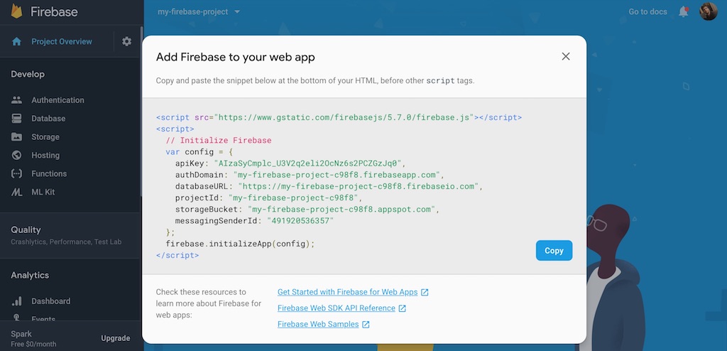 firebase configuration