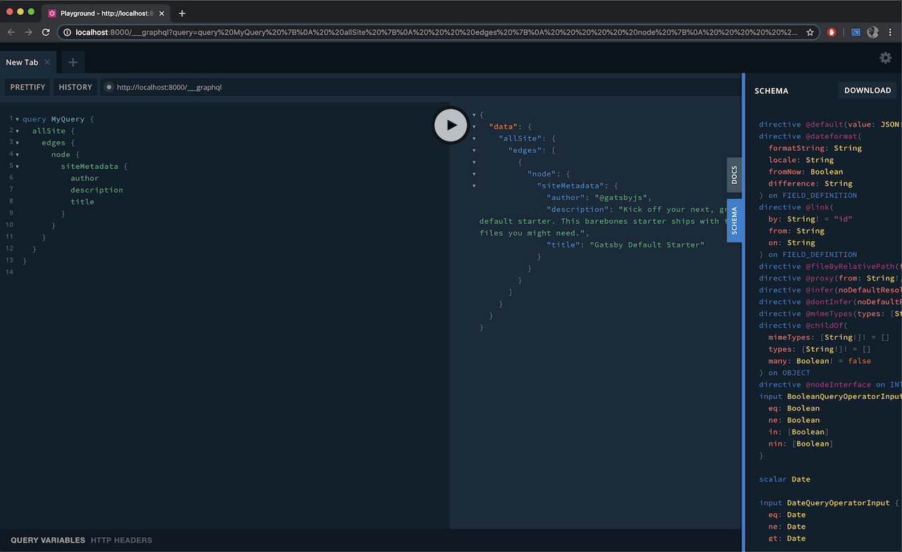 GraphQL Playground