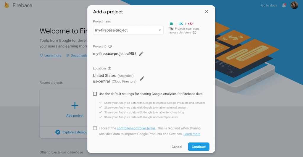 firebase project