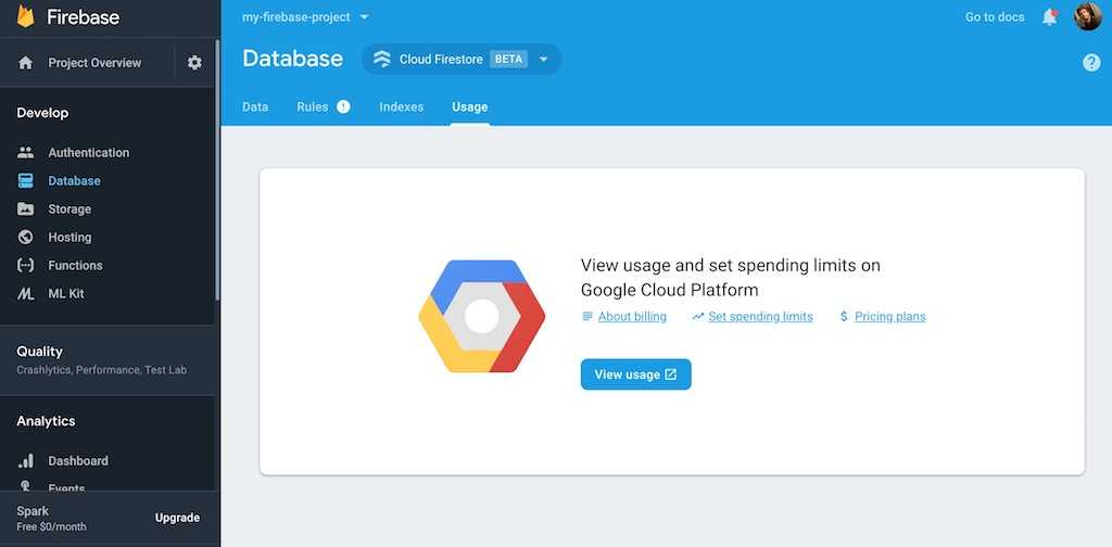 firebase quota